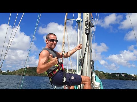 How to use a Prusik knot as backup for mast climbing