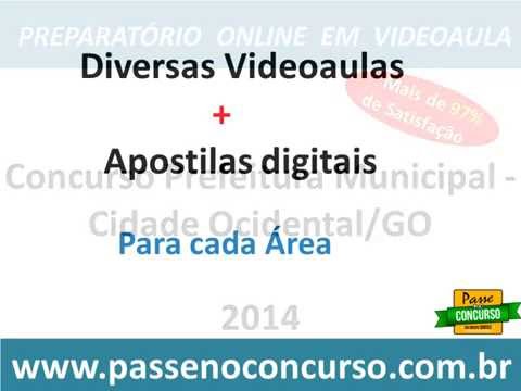 Concurso Prefeitura Municipal - Cidade Ocidental/GO - Fiscal de Transporte Público