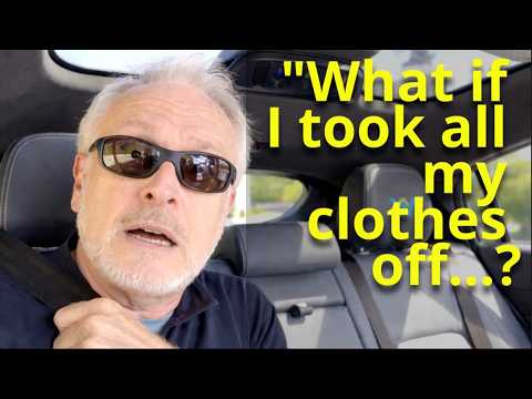 Panicking Old Man Uses Self-Driving Car For the First Time.