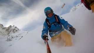 preview picture of video 'GoPro -3RIDERS- La Grave Freeride ski 2015 powder'