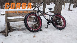 Northwest Park (Eau Claire, WI) - Rally Road - Winter Fat Tire Ride (Helmet Cam)