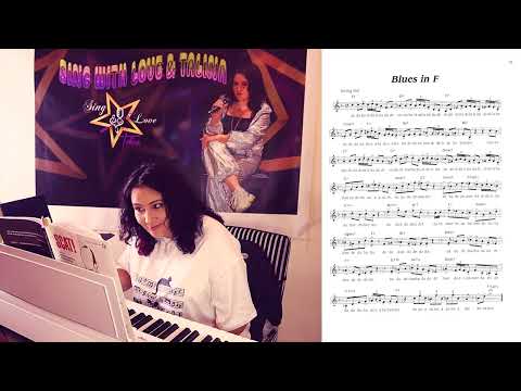 Scat Singing.  Blues in F - Bob Stoloff. Sing with Love & Talina.