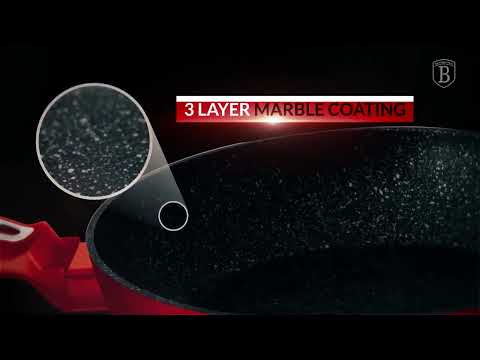 BerlingerHaus - Set of dishes with a marble surface 6 pcs red