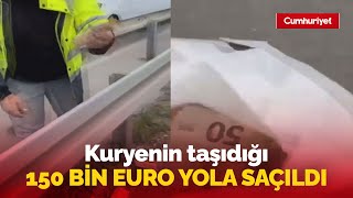 Zeytinburnu'nda kuryenin taşıdığı 150 bin Euro yola saçıldı