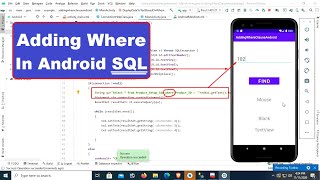 how to add where clause in android to display data from SQL | swift learn