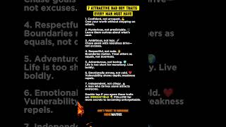 Download lagu 7 Attractive Bad Boy Traits Every Man MUST Have #psychology #relationship #dating mp3