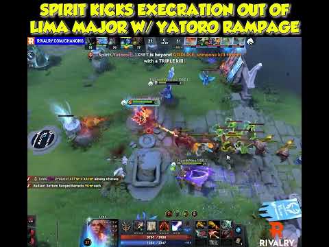 yatoro lina ends execration run with a rampage #short #shorts