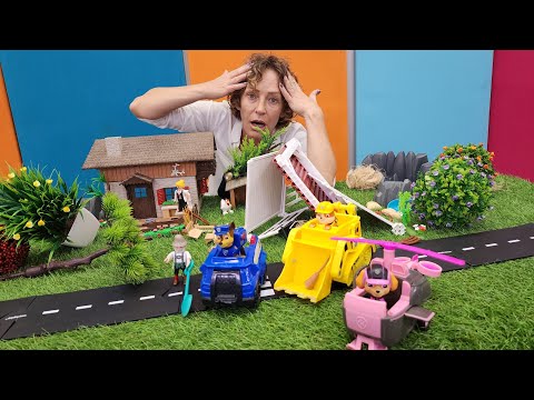 Einsatz für die Paw Patrol - Der Sturm hat den Bauernhof verwüstet - Spielzeug Video mit Nicole