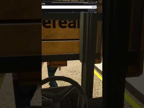 Walk in Front of the Forklift #grocerystoresimulator #steam #shorts