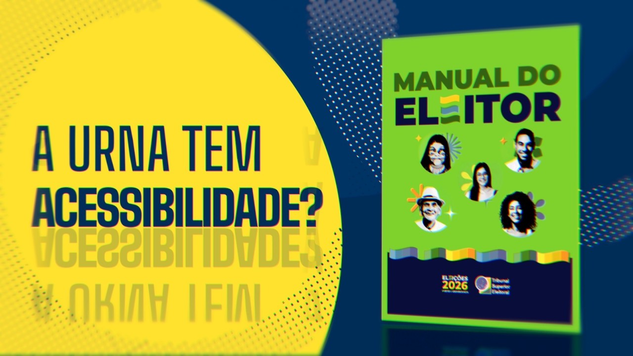 Assista ao vídeo sobre os recursos de acessibilidade da urna eletrônica e os direitos das pessoas com deficiência ou mobilidade reduzida na votação.