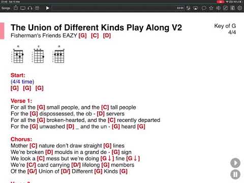 The Union of Different Kinds  V2 - Fisherman’s Friends - Onsong
