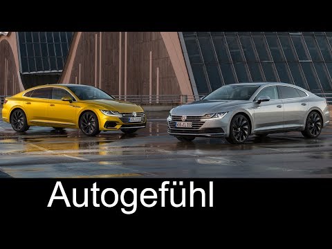 VW Arteon Elegance and R-Line Exterior/Interior/Driving Preview & Safety Features - Autogefühl