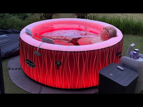 How To Set Up A Layzspa Hot Tub in your yard - Hollywood