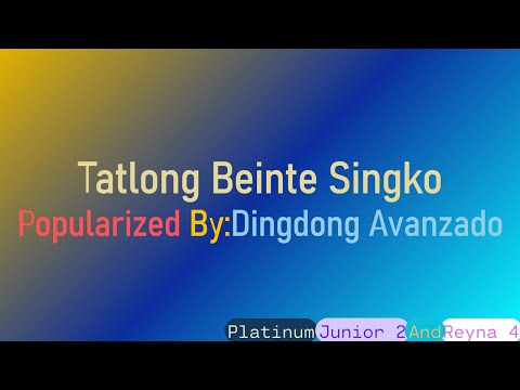 Tatlong Beinte Singko -Dingdong Avanzado (Karaoke/Minus One/Instrumental/Reyna 4)