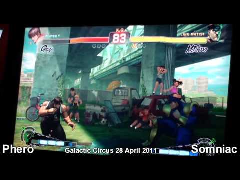 Galactic Circus 28 APR 2011 Phero [Guy] vs Somniac [Dictator] SSF4AE