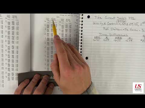 Tidal Current Calculations Practice Problem 1