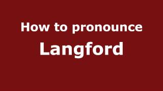 How to pronounce Langford
