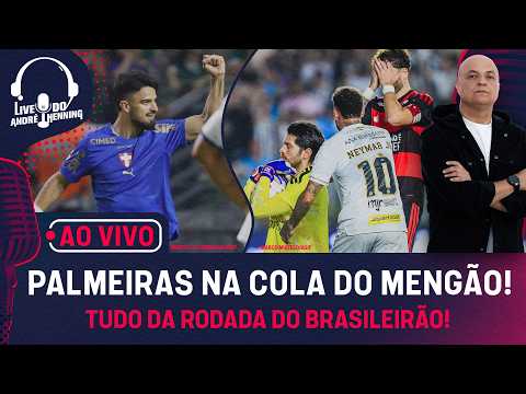 AO VIVO: NEYMAR MARCA DOIS, FLAMENGO E SANTOS EMPATAM E PALMEIRAS SE APROXIMA
