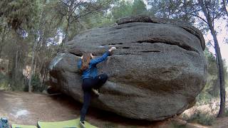 Video thumbnail of Problem 11 (Les Bessones), 4. Salvanebleau