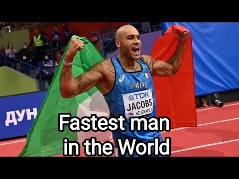 Lamont Marcell Jacobs Gold medal celebration Belgrade - Volare