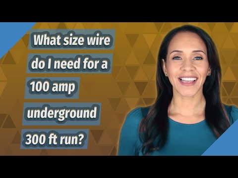 image-What size wire do I need for a 100 amp underground service?
