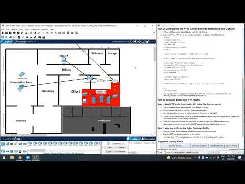 4.3.3.4 Packet Tracer – Configuring VPN Tunnel Mode Answers