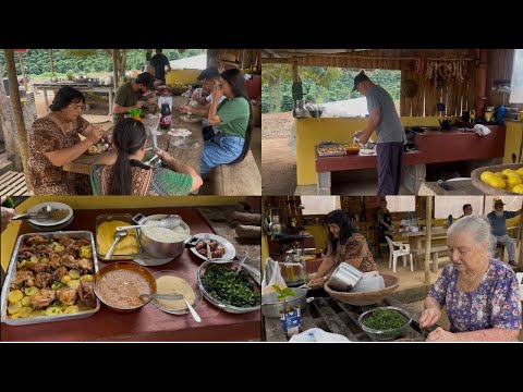 DELICACIES FROM MINAS, COUNTRY LUNCH ON THE WOOD STOVE, IN THE LITTLE HOUSE AT THE FOOT OF THE MO...