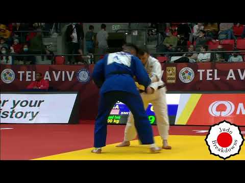 Judo Mens - Onise Saneblidze vs. L.A. Smith - U100 Grand Slam Tel Aviv 2022