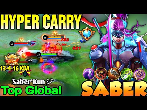 Saber Best Build In 2022 | Top Global Saber ´Saber'Kunシ︎` - Mobile Legends