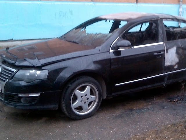 Сгорел еще один автомобиль