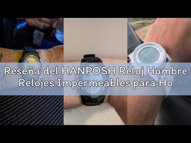 Vídeo relacionado con HANPOSH Reloj Hombre Relojes Impermeables para Hombres Reloj De Cuarzo Analógico Relojes De Pulsera para Hombres con Fecha Luminoso Reloj Casual De Moda Correa De Silicona