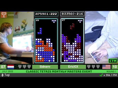1.3 REQUIRED! Sidnev, Eric | Rd 1 | Classic Tetris Monthly Masters