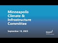 September 18 2025 Climate Infrastructure Committee