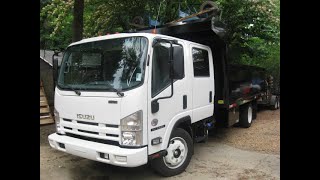 preview picture of video 'Isuzu Crew Cab 15 foot Dump side and rear barn doors Tree hauler side load for pallets'
