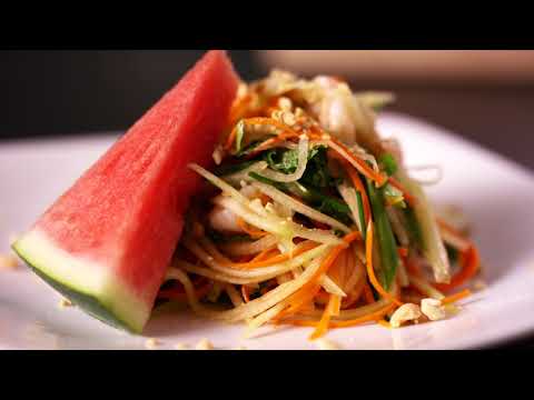 Thai Watermelon Rind Noodle Salad