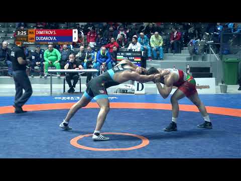 1/8 FS - 86 kg: S. DIMITROV (BUL) v. A. DUDAROV (GER)