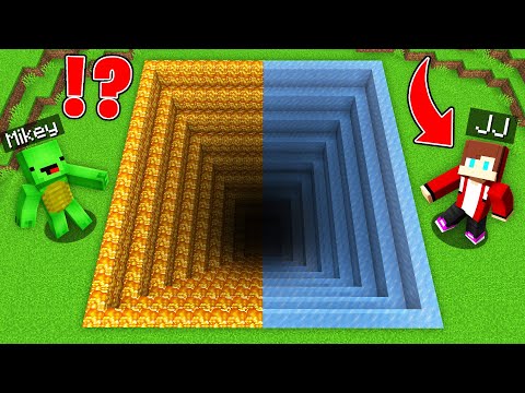 EPIC DISCOVERY: The BIGGEST FIRE/ICE PIT in Minecraft Maizen!