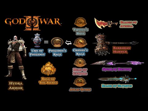 God of War II Longplay NG+ (Hydra Armor) - Very Hard/Titan Mode | PCSX2