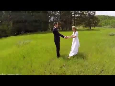 Beautiful Funny  Aerial Wedding Photography
