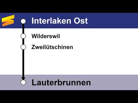BOB Ansagen » R62 Interlaken Ost — Lauterbrunnen (2023) | SLBahnen