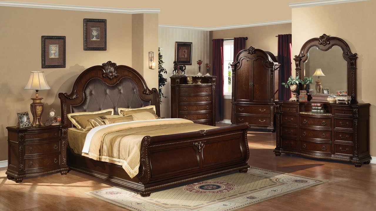 Dark Wood Queen Bed Frame