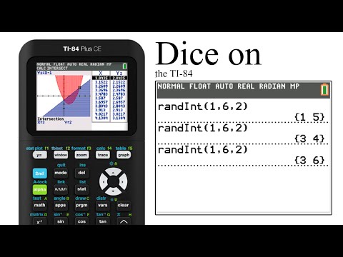 Dice on the TI-84 - YouTube