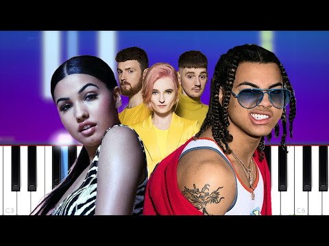 Clean Bandit - Tick Tock (feat Mabel, 24kGoldn) (Piano tutorial)