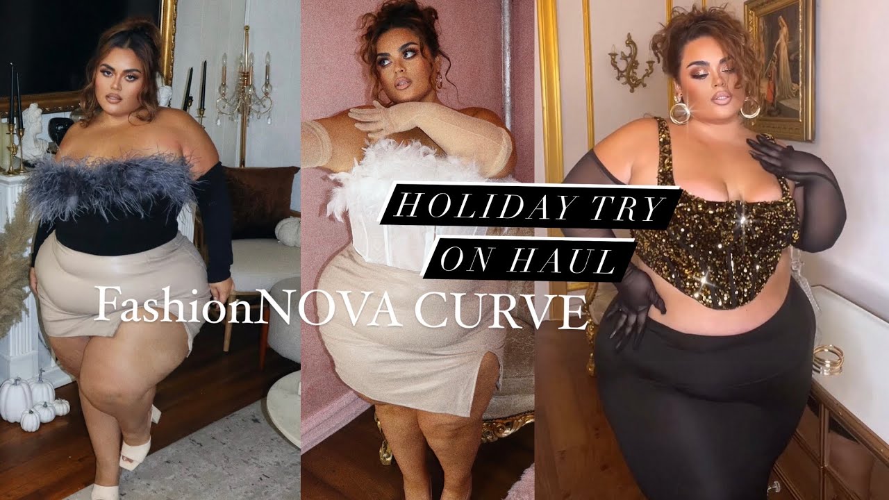 FASHIONNOVA CURVE HOLIDAY 2022 PLUS SIZE TRY ON HAUL♡♡ |GABRIELLAGLAMOUR