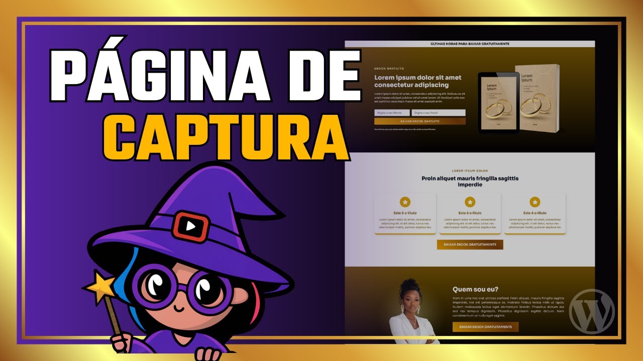 Como criar PÁGINA DE CAPTURA no Wordpress e Elementor em 2025