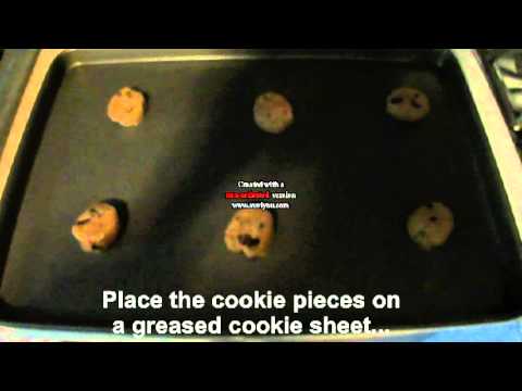 How to make frozen chocolate chip cookies.