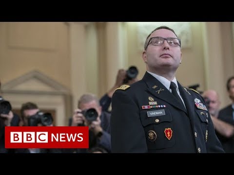 Why did this impeachment witness earn applause? - BBC News