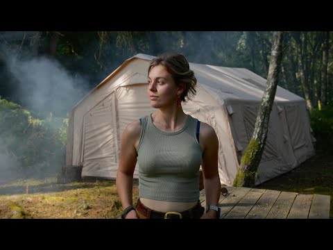 1 Week Solo INFLATABLE Tent Camping 