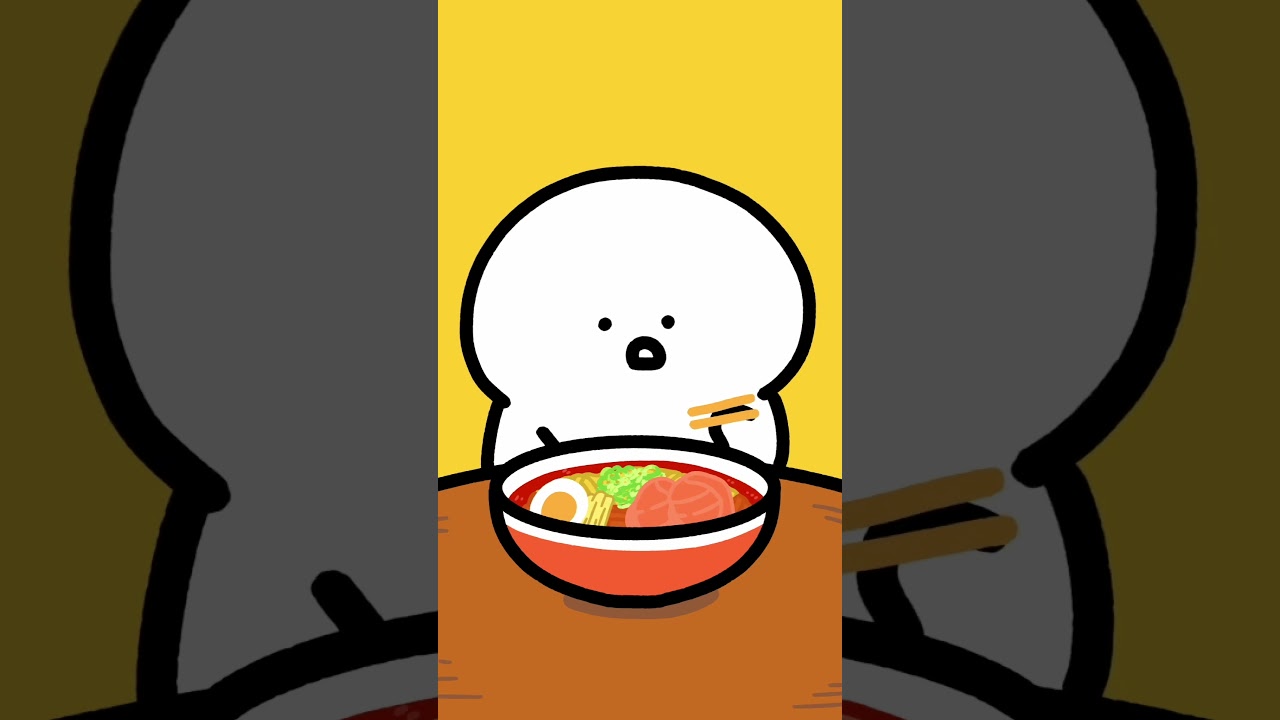 辛いラーメンを食べるお文具 #ラーメン #辛いの平気 #shorts