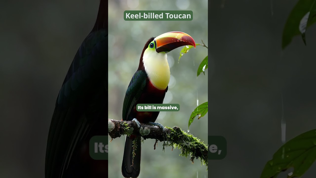 Keel-Billed Toucan: Nature’s Living Rainbow | Stunning Rainforest Close-Ups